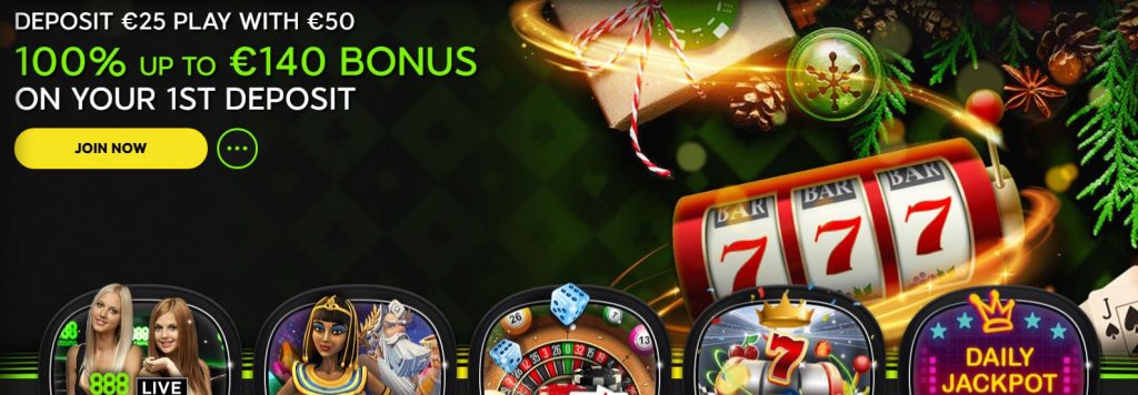 888 casino December offer